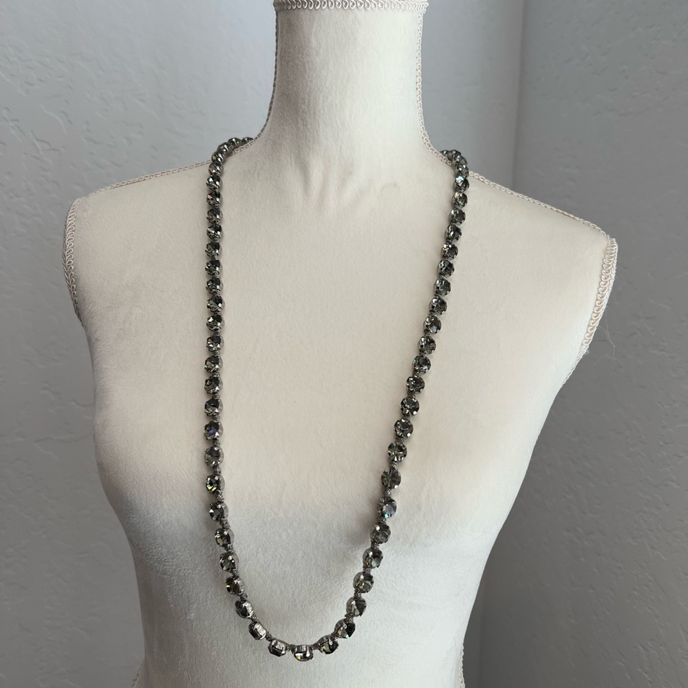 Ann Taylor Shimmering Silver Necklace